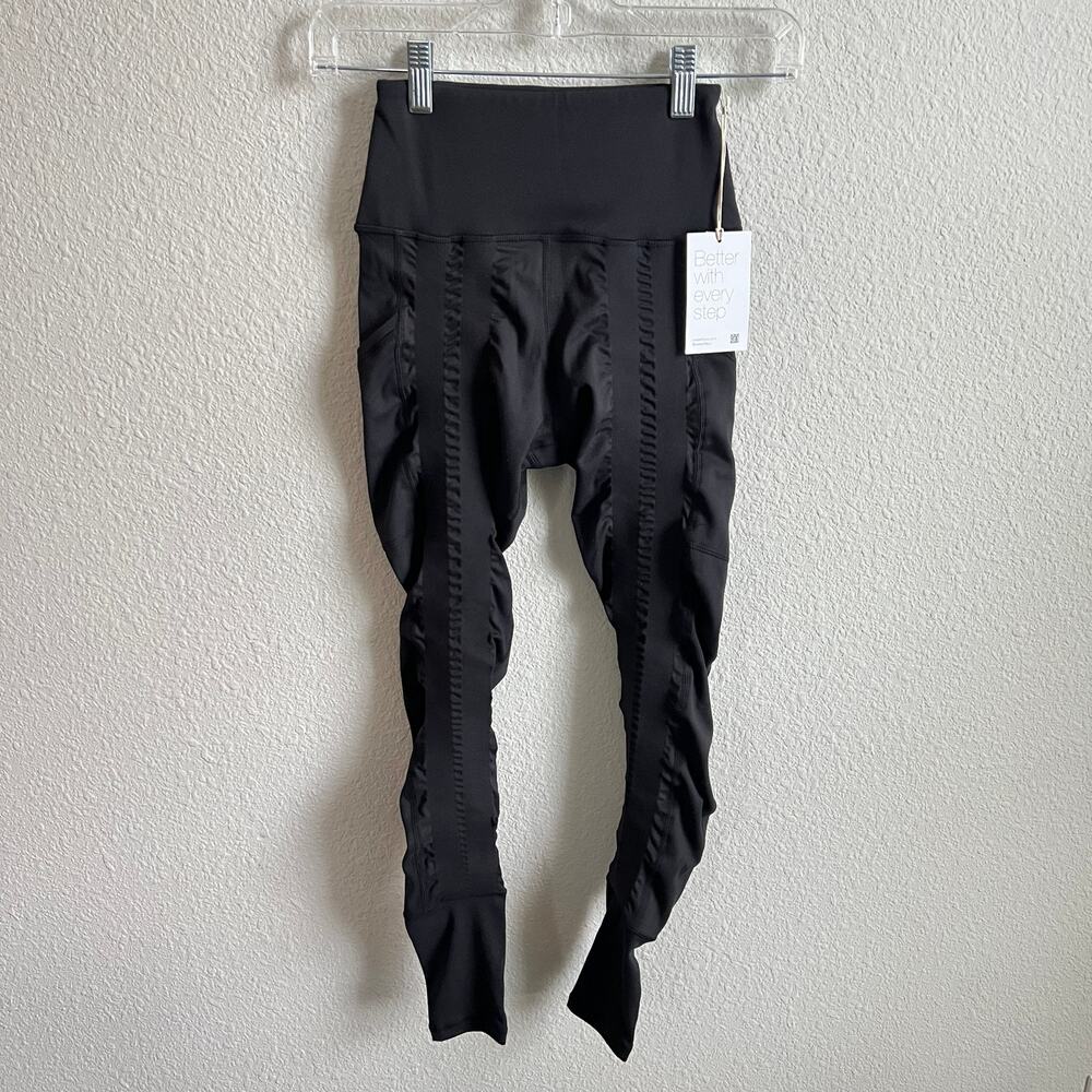 New Sweetflexx Resistance Leggings Women's 2 Black High Rise Activewear Gym